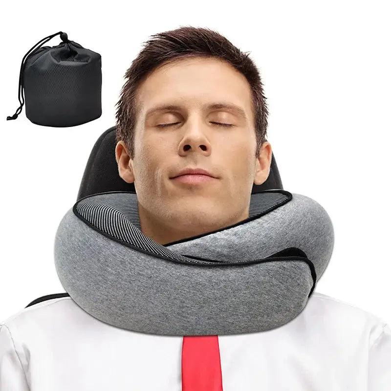 Oreiller de Voyage Cervical en Mousse Mémoire