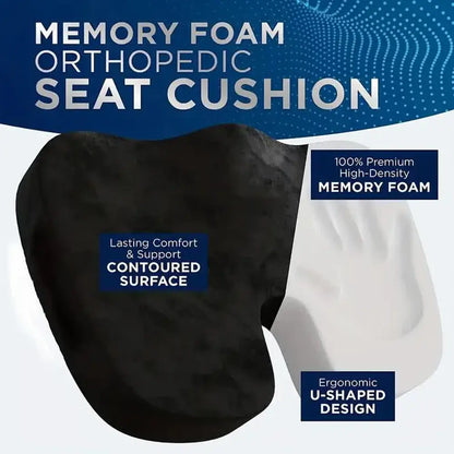 Coussin de Siège Orthopédique en Mousse Mémoire