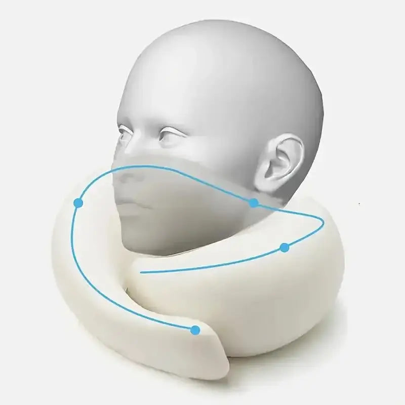 Oreiller de Voyage Cervical en Mousse Mémoire