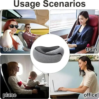 Oreiller de Voyage Cervical en Mousse Mémoire